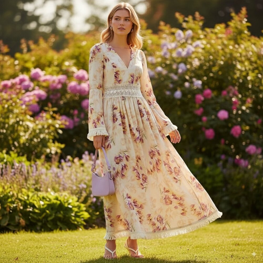 NWT ELLIATT Californian Maxi Dress in Viscose